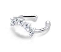 Designed Curve CZ Ear Cuff EC-1191